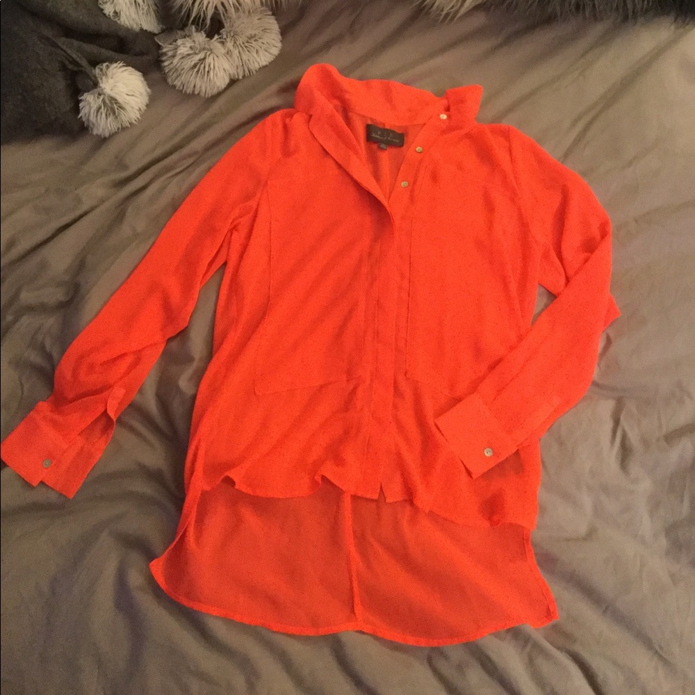 Orange pjk blouse. Never worn!